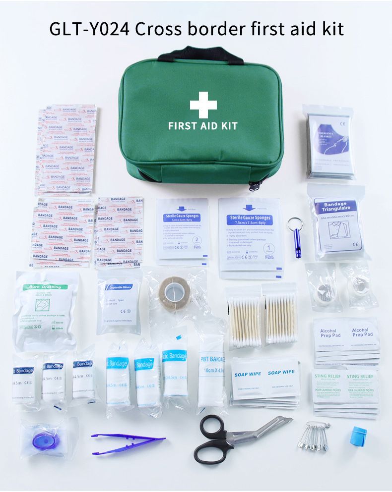 Trousse de premiers secours pour camping en plein air, 36 types de trousses de premiers secours, 234 ensembles, coffret cadeau familial en plein air_voghion.com