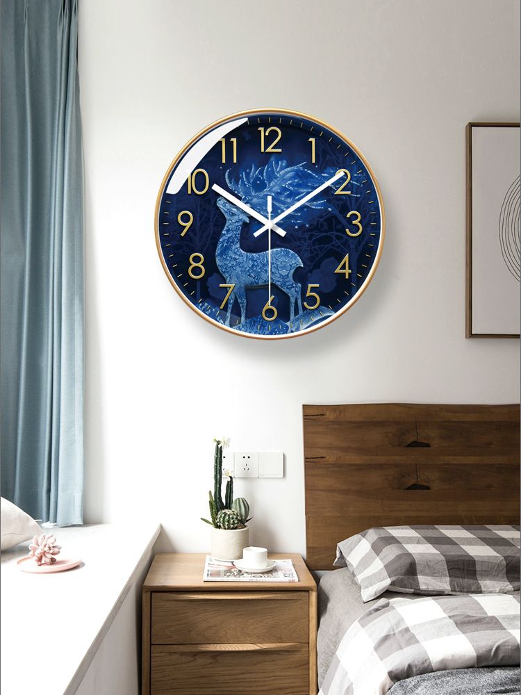 Yipula 7109 Horloge murale à quartz simple et créative pour salon, maison, restaurant, personnalité moderne_voghion.com