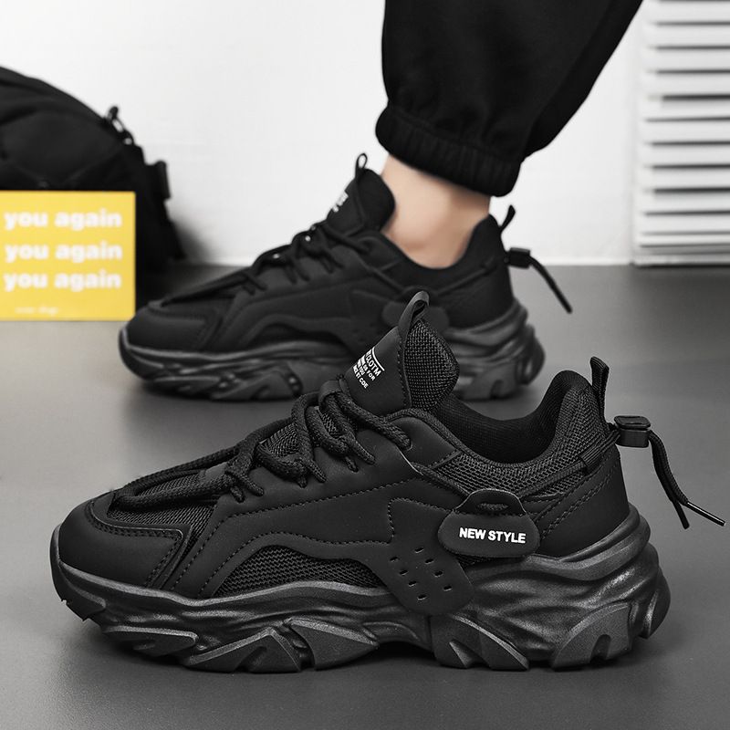 Scarpe sportive casual da uomo con suola spessa, traspiranti, alla moda, versatili, estive, per papà_voghion.com