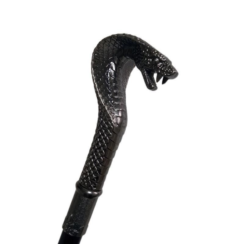 Snake-Head Luxury Walking Cane Walking Stick Cane Walking Canes Elegant Hand Crutch Vintage Walking Cane Self Defense Stick No Sword_voghion.com