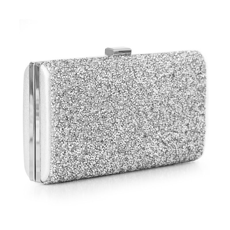 Set di gioielli da donna: elegante collana con strass, orecchini con nappe, bracciale e pochette per feste serali, borsa da sera, set di quattro gioielli_voghion.com
