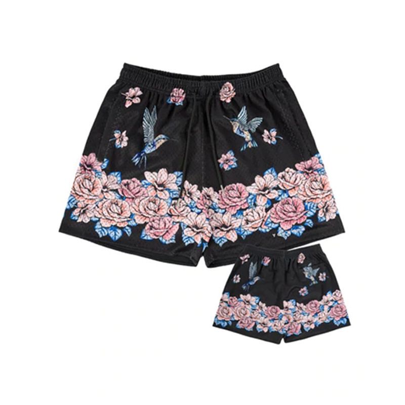 Herrenbekleidung Sommer Fünf-Punkt-Hose Gerade Durch Freizeithose Lose Sport-Shorts_voghion.com