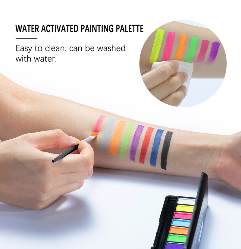 carina Ibcccndc10 human body painting pigment water-soluble Halloween children's DIY fluorescent face color_voghion.com