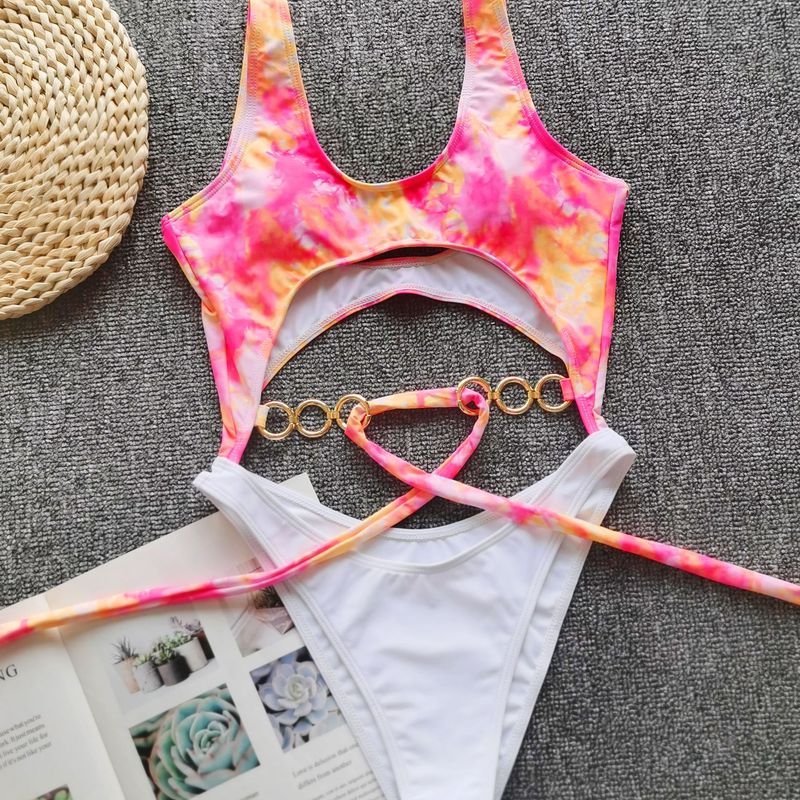 Sexy Bikini Set With Metal Rings & Bow Details – High Elastic Nylon Swimsuit, Padded Triangle Top & Brazilian Bottom For Beach, Pool, Vacation_voghion.com