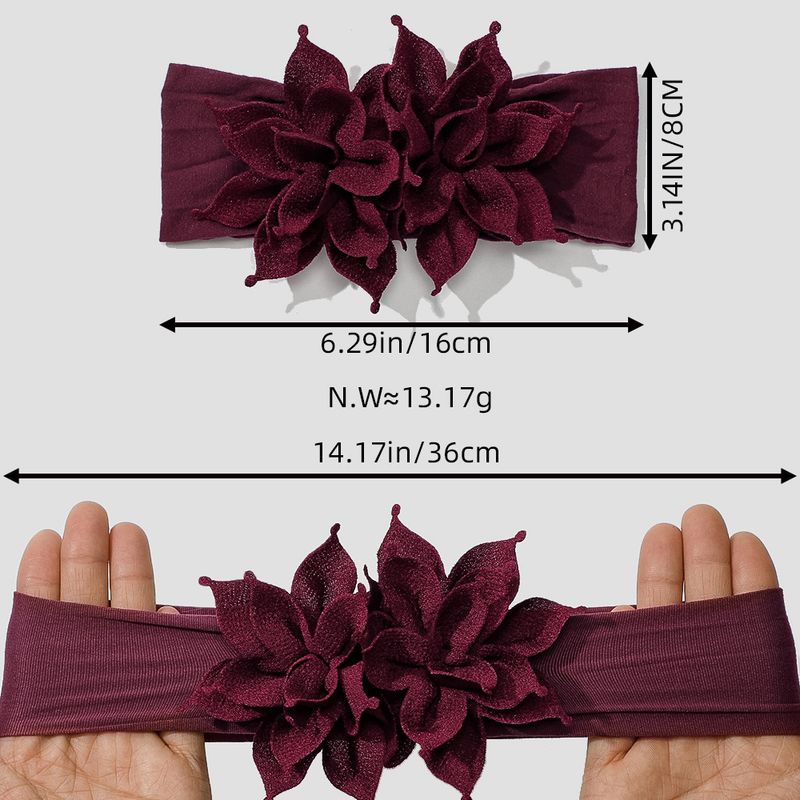 Commercio estero europeo e americano nuovi accessori per capelli per bambini in tessuto per neonati copricapo con fiori fascia elastica in nylon per fontanella per neonati_voghion.com