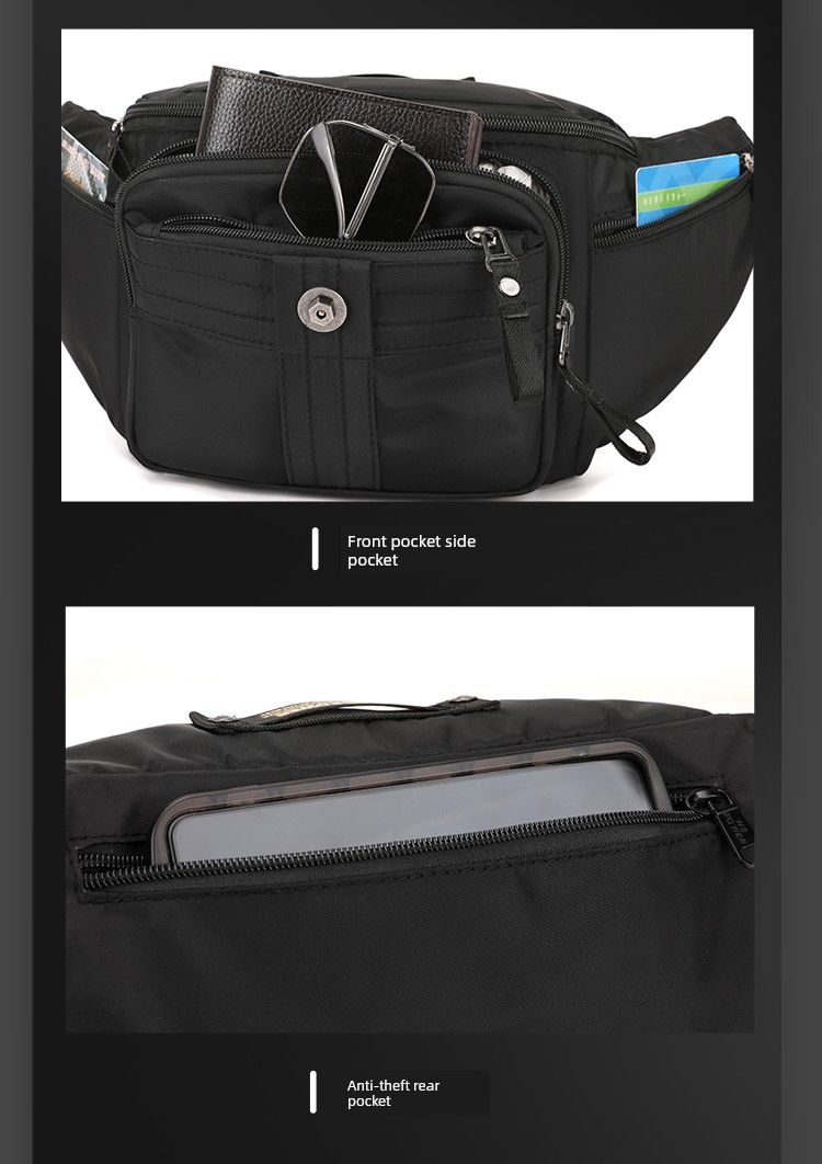Nuovo arrivo, borsa a tracolla grande da uomo con tasche multiple, in nylon, impermeabile, per esterni, piccolo zaino_voghion.com
