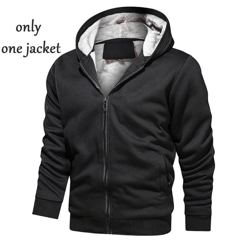 Wantersportjackett Hosenanzich Männermäntel Hosen Sets Verdickte Fleece Thermo Hoodies Set Camouflage Trainingsanzich_voghion.com