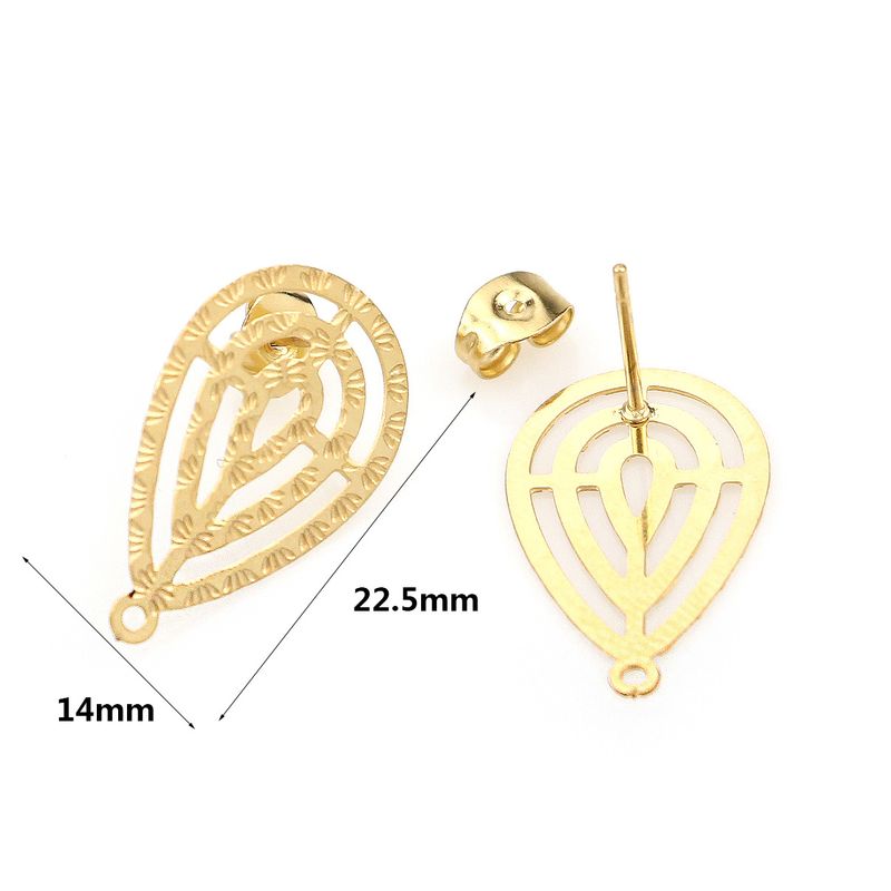 Orecchini creativi in acciaio inossidabile per donna con gocce d'acqua personalizzate, orecchini, ganci per orecchini e accessori_voghion.com