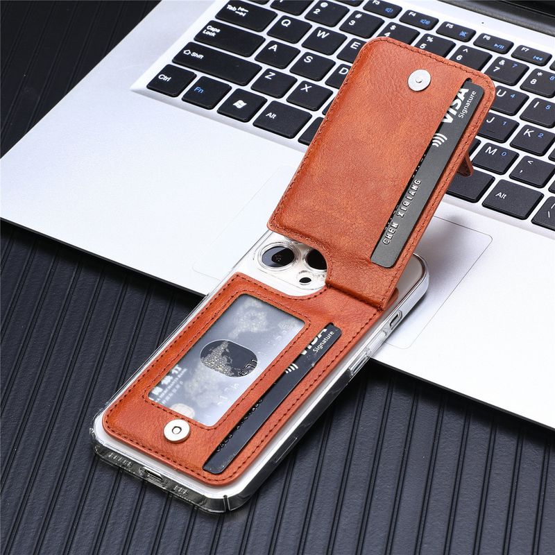 TechGlobe Universal Bag Slot Stand Zipper Phone Holder Back Sticker 3M Adhesive Multi-Function Card Case Wholesale_voghion.com