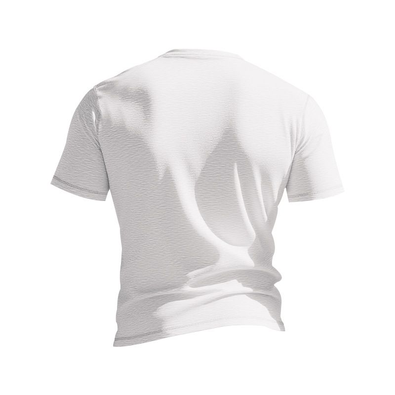 Summer New American Casual Men's Slim Muscle Bamboo Retro Henry Shirt Short Sleeved T Shirt_voghion.com