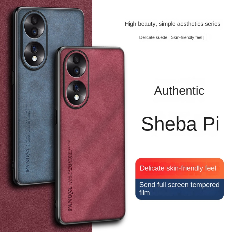 PU leather comfortable suede case For Honor 90 Pro 80 GT 70 Pro 60 50 Honor X7A X8A X9A Magic 5 Pro 4 3 Soft Lens protect Cover_voghion.com