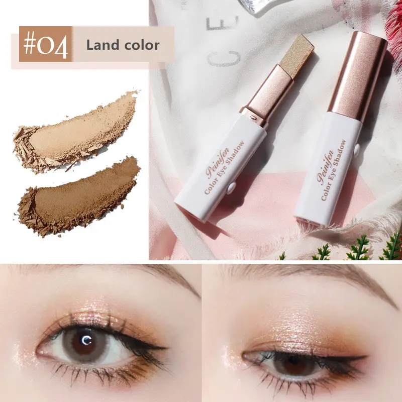 2 az 1-ben dupla színű csillogó szemhéjfesték rúd vízálló gradiens sztereó szemhéjpúder paletta bicolor Shimmer Beauty sminkeszközök_voghion.com