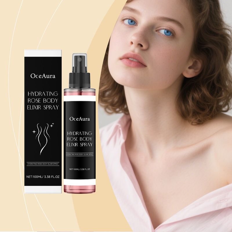 OCEAURA Qinrun Rose Body Spray Gentle Formula Nourishing Care Refreshing Comfortable Skin Portable Hydration_voghion.com