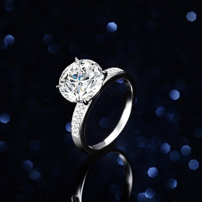 Tancise Classic Moissanite Anello in argento Gioielli da donna Promessa di nozze Regalo per feste_voghion.com