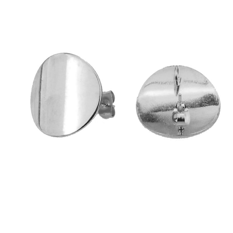 Gancio per l'orecchio rotondo da 20nn in acciaio inossidabile, orecchini, accessori per ganci per gioielli fai-da-te, accessori per placcatura in oro autentico_voghion.com