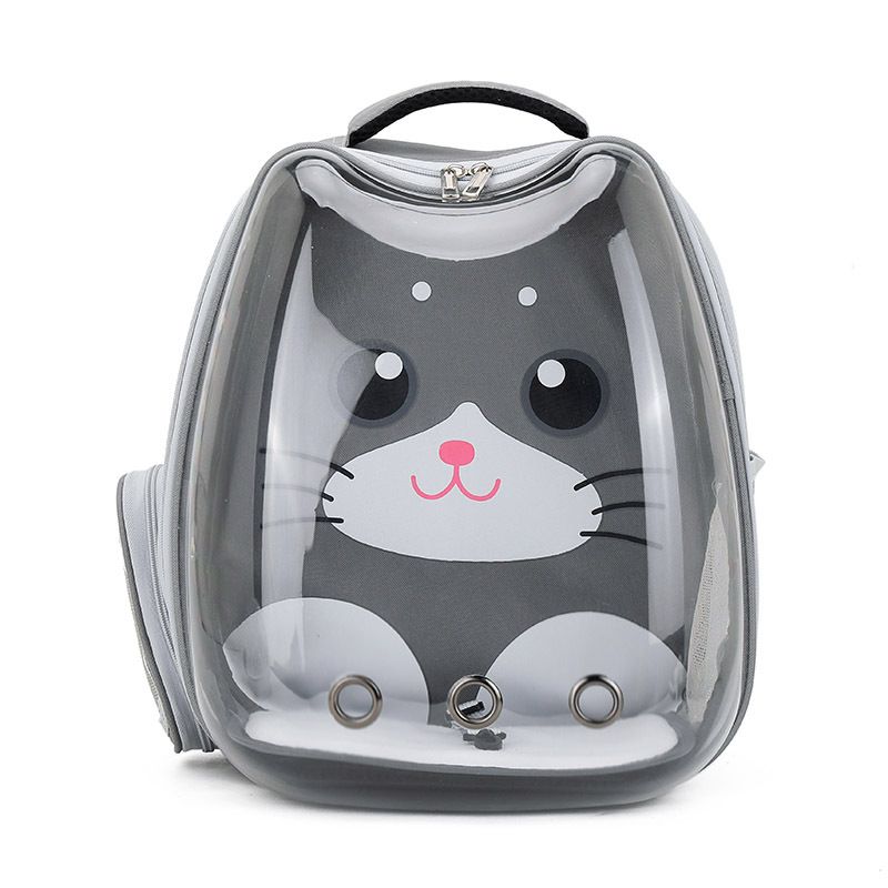 Sac à dos mignon pour animaux de compagnie, transparent, respirant, portable et léger, type capsule spatiale, pour voiture ou chien/chat_voghion.com