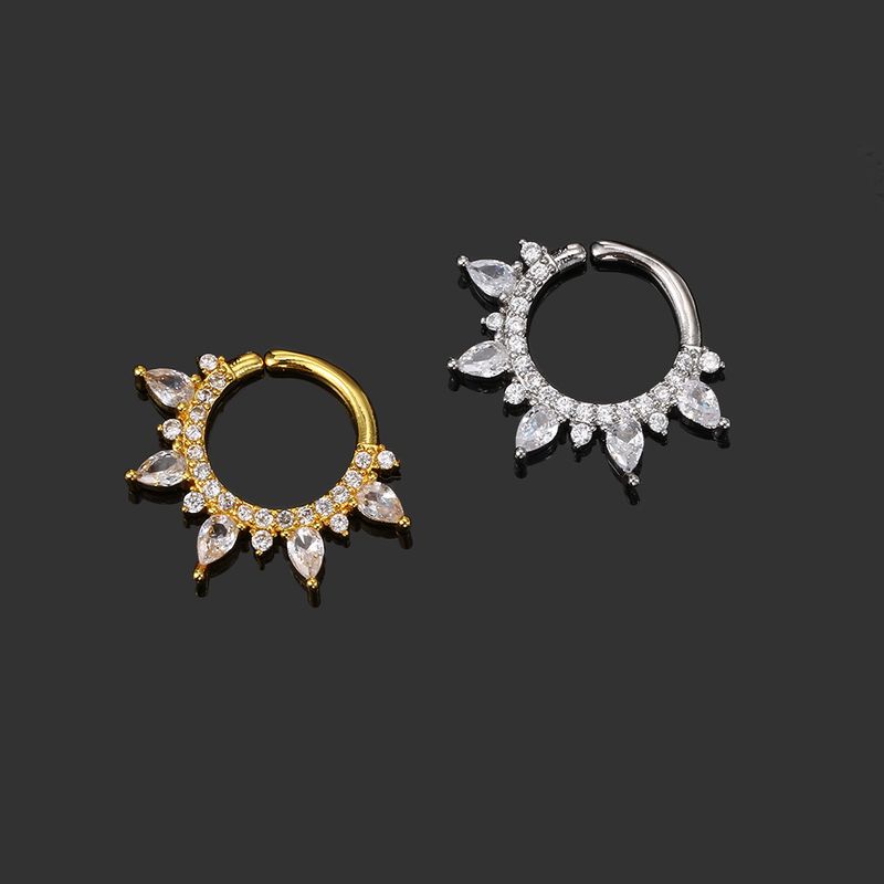 Orecchini piercing unisex con fibbia a vite e anelli per il naso a forma di pera, orecchini popolari_voghion.com