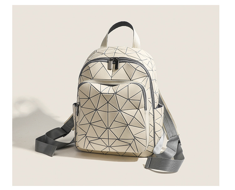 Zaino rombo geometrico di alta qualità, versatile, per pendolari, grande capacità, monospalla, da viaggio, per studenti_voghion.com