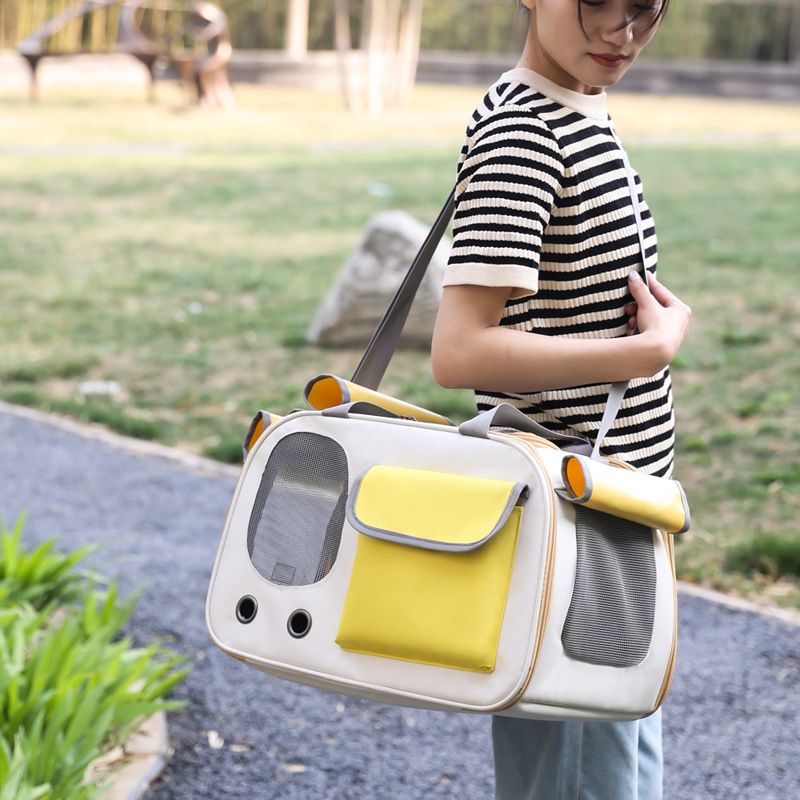 New Cat Portable Handbag Breathable Pet All-Season Universal Rolling Bag_voghion.com