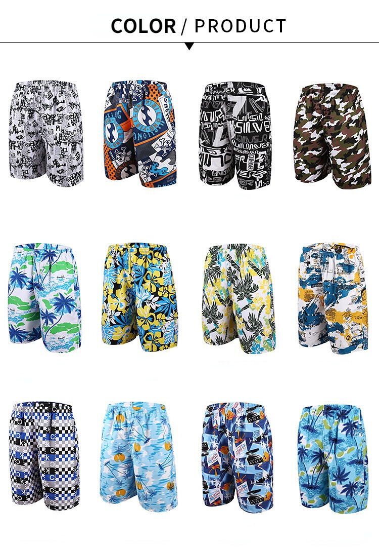 Beach Shorts Large Size Quick Drying Loose Thin Casual Shorts Sports for Men_voghion.com