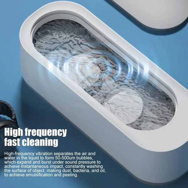 Mini Ultrasonic Cleaner Electric Jewelry Cleaner Machine Eyeglasses,Watches,Rings,Necklaces,Razors,Dentures,Parts,Cleaning Machine_voghion.com