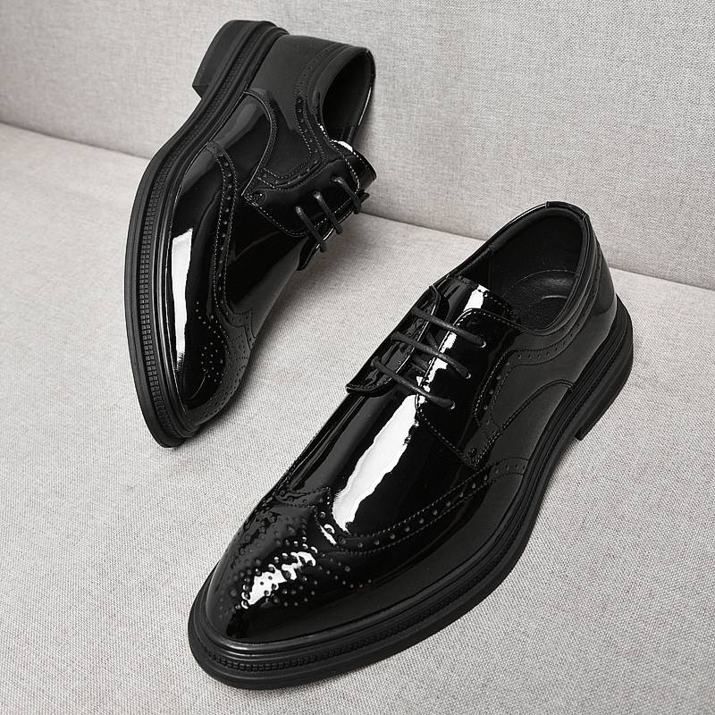 Men Shoes Mens Business Dress Retro Gentleman Formal Carved Brogue Formal Shoes Men High Quality Casual Shoes_voghion.com