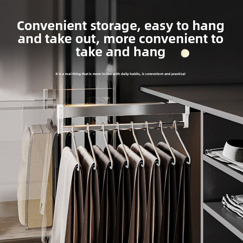 Appendiabiti estraibile per pantaloni da 30 cm - Organizer estensibile per cabina armadio_voghion.com