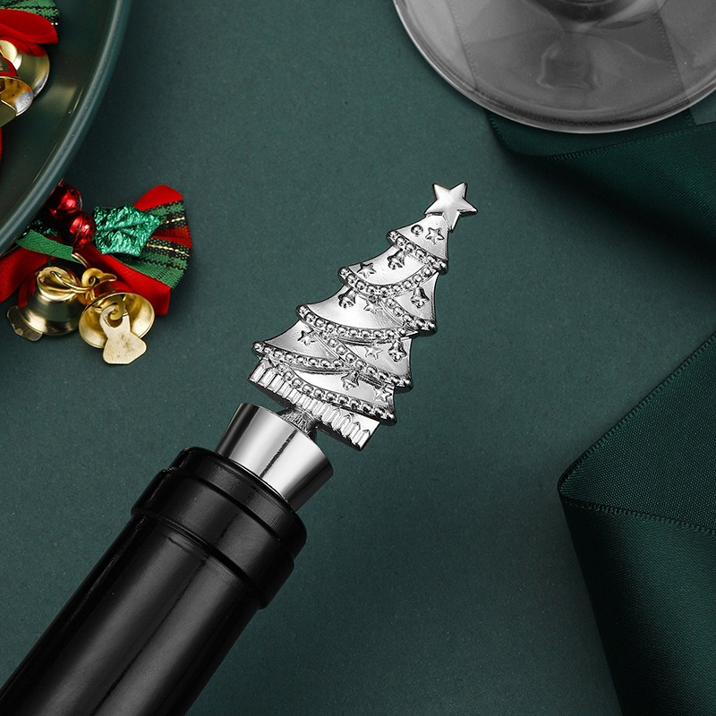 Christmas Tree Shape Wine Champagne Sealing Stopper_voghion.com
