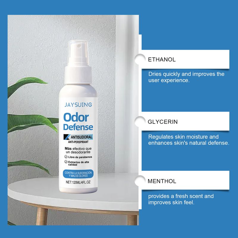 JAYSUING Gentle Odor Removal Refreshing Skin Mint Fragrance Body Deodorant Spray_voghion.com