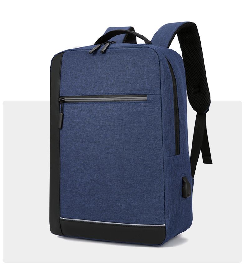 Borsa per computer da uomo di grande capacità, per il tempo libero, da lavoro, da viaggio, impermeabile, per studenti universitari, in tessuto Oxford, minimalista_voghion.com