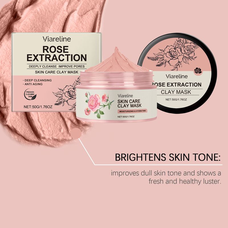 VIARELINE Deep Mud Series Maschera detergente delicata idratante per la pelle, applicazione quotidiana_voghion.com