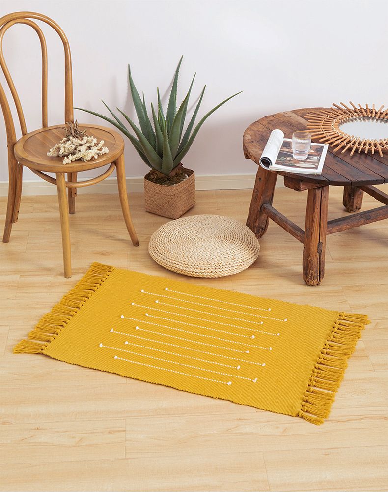 60x90 Floor Mat Door Mat Color Stripes Crescent Edge Cut Flower Bedroom Home All Match Style Home Shoe Mat_voghion.com