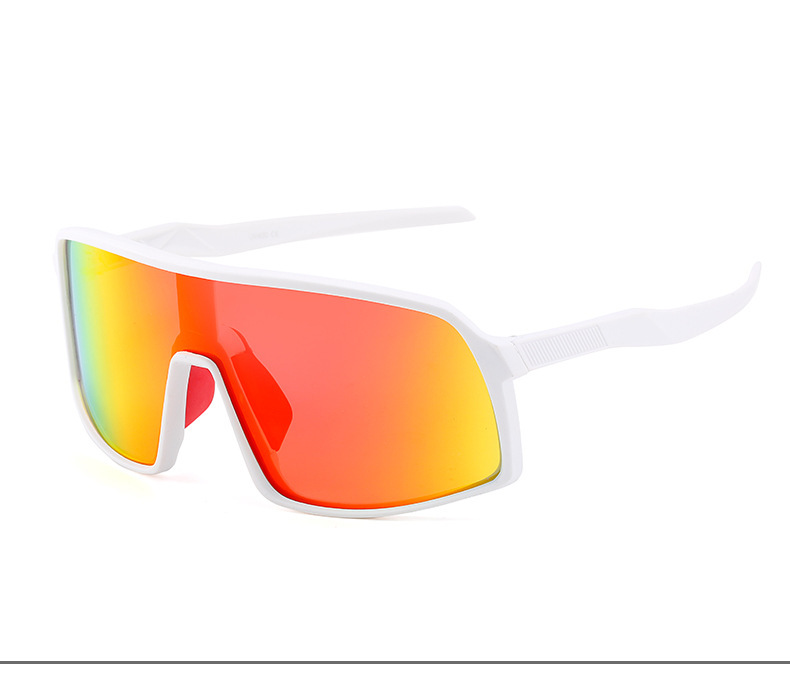 Occhiali da equitazione con montatura grande e cangiante trasparente, occhiali da sole polarizzati alla moda, occhiali da sole antivento per lo sport all'aria aperta, ciclismo notturno_voghion.com