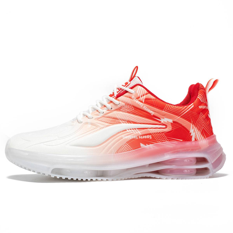 Zapatos de verano transpirables para hombre, nuevos zapatos deportivos casuales para correr para adolescentes con amortiguación de aire, zapatos para correr en blanco y negro_voghion.com