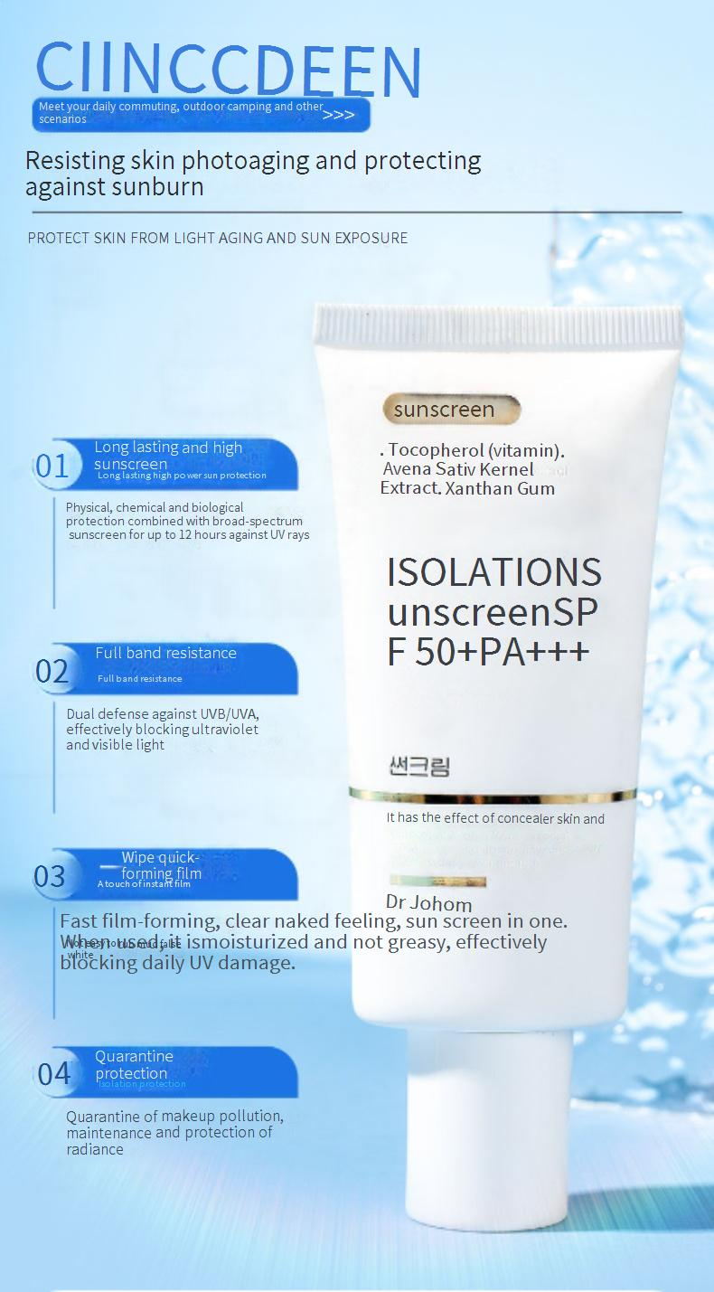 Korėjietiškas „Dr. Johom“ viso kūno apsauginis kremas nuo saulės SPF50+, gaivinantis apsauginis kremas nuo ultravioletinių spindulių vyrams ir moterims, izoliuojantis, autentiškas._voghion.com