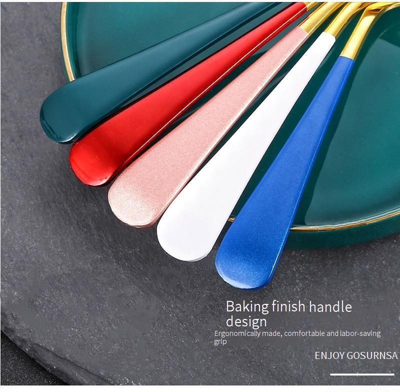 304 Stainless Steel Round Spoon - Multi-Purpose Kitchen Utensil For Desserts Watermelon & Bird's Nest (Creative Design Home Essential)_voghion.com