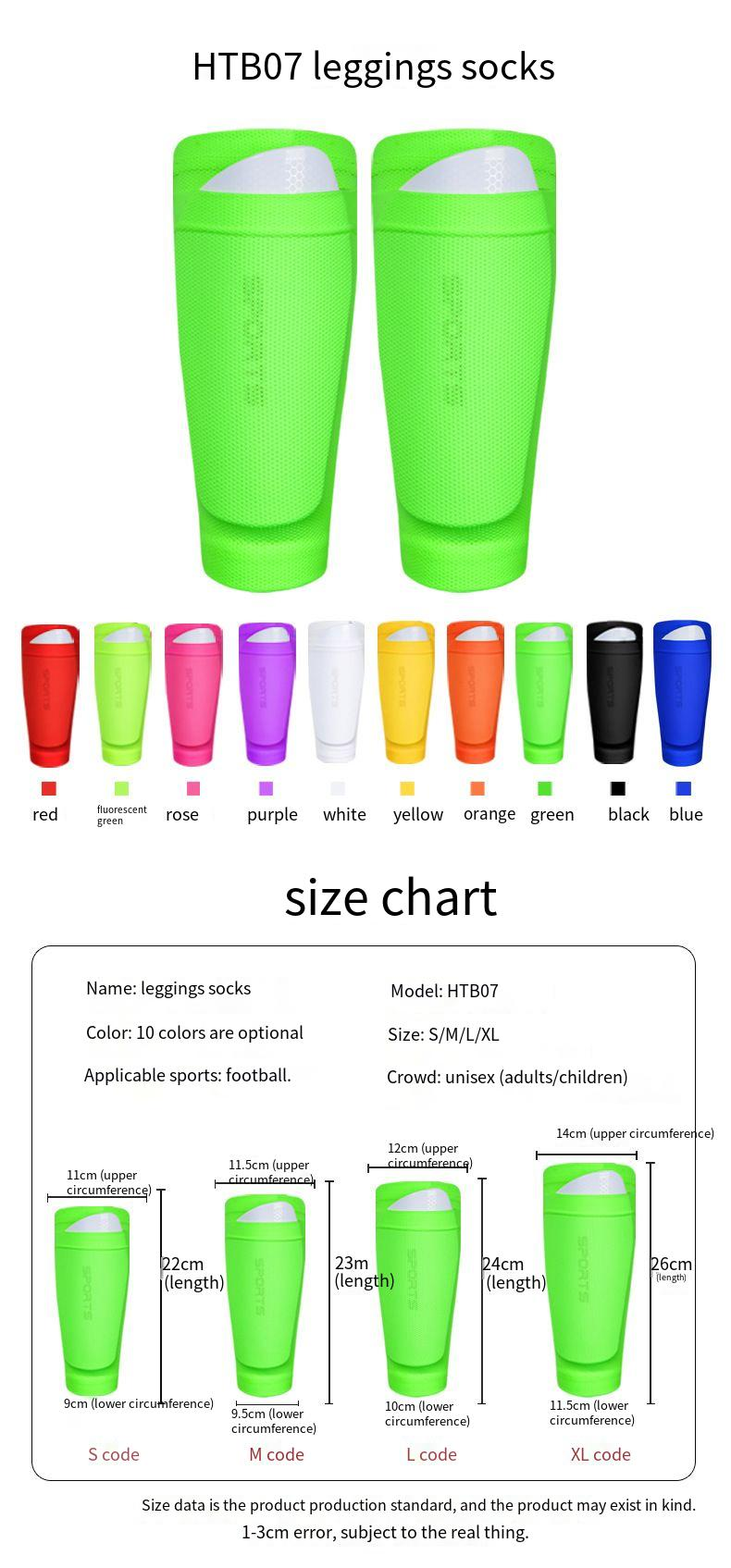 Calzini da calcio con parastinchi, due pezzi, per giovani sportivi, con attacco fisso_voghion.com