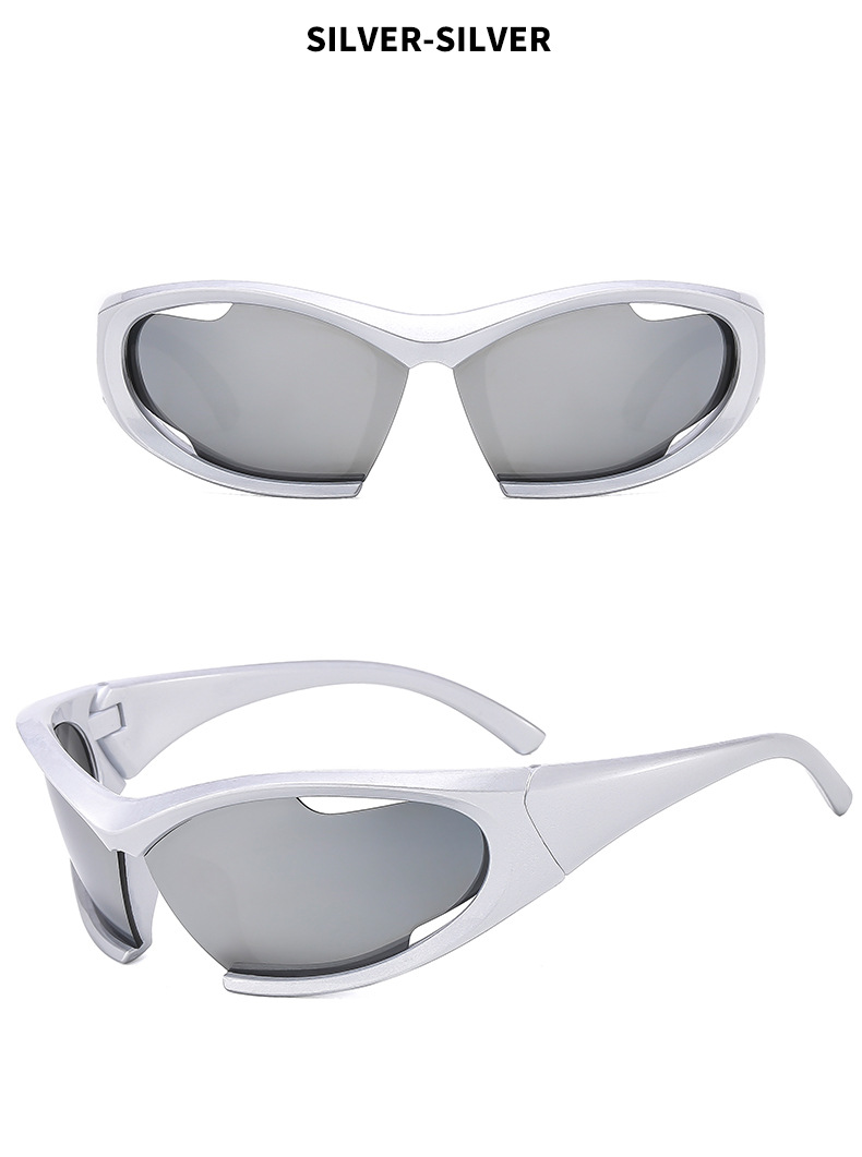 Men's Sunglasses New Style Mountaineering Hollow Sunglasses Fashion Outdoor Cycling Glasses Personality Running Windproof Goggles_voghion.com