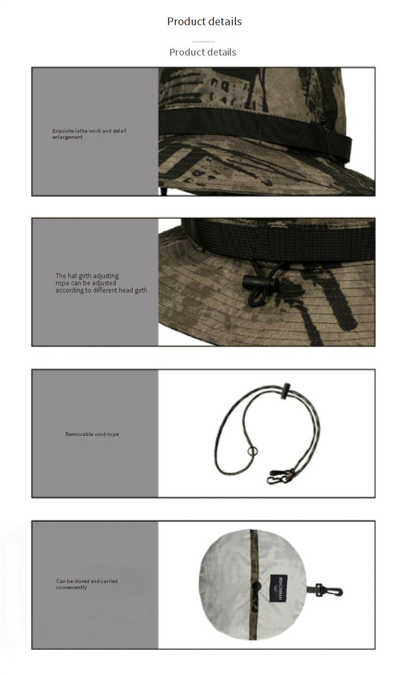 Outdoor Sun Protection Set - UPF 50+ Cooling Bucket Hat With Neck Cover & Arm Sleeves, Lightweight & Breathable For Hiking, Travel_voghion.com