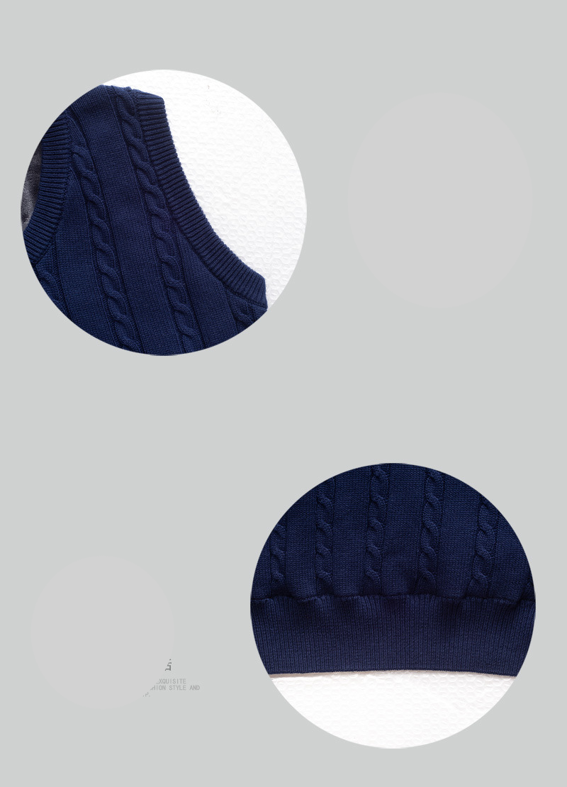 Herrenbekleidung Herbst und Winter Dicke Plus Fleeceweste Weste Männer Warme Pulloverweste Männer Ärmellose Strickwollweste_voghion.com