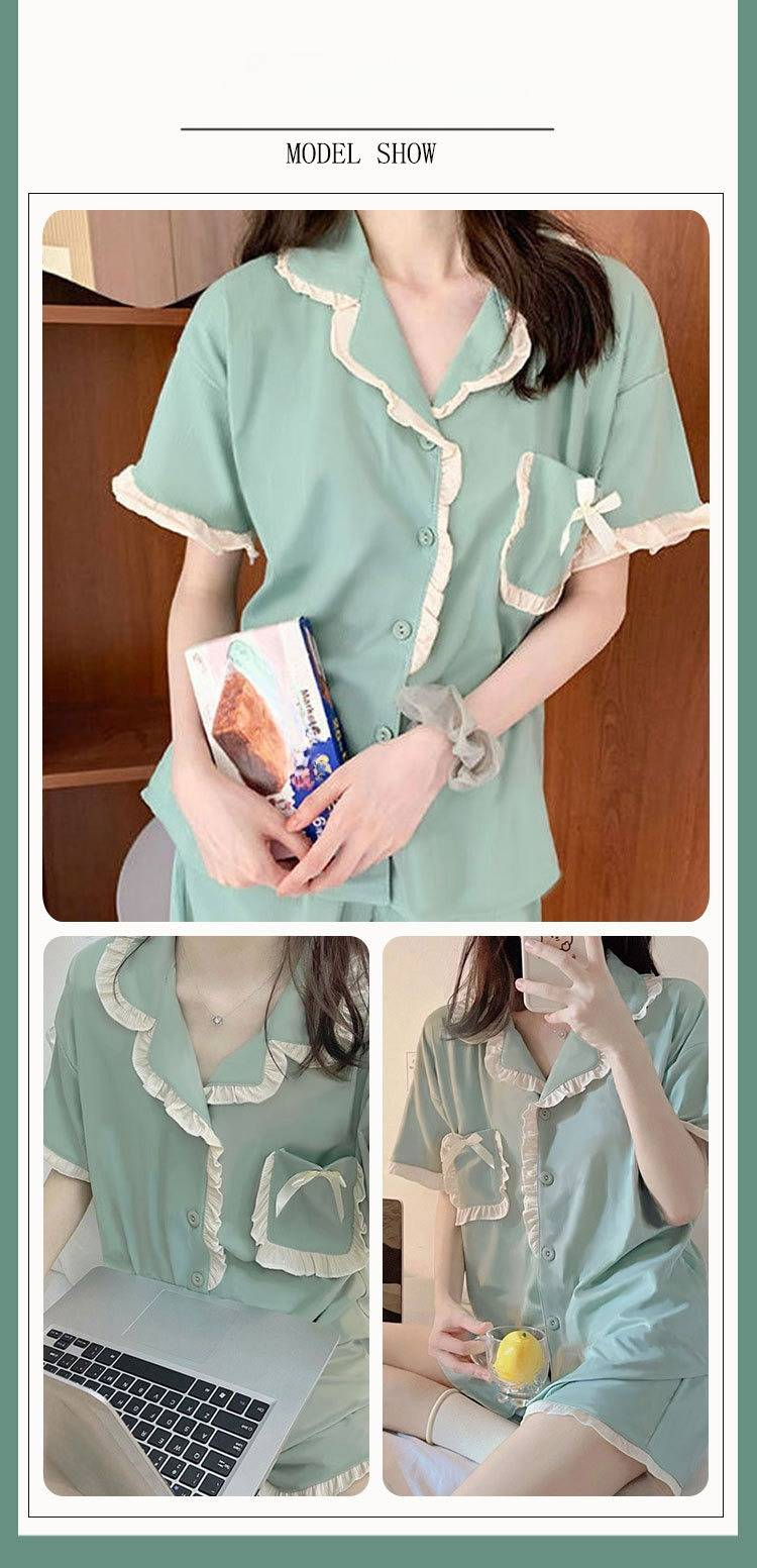 Ensemble de pyjama 2 pièces pour femme, short à carreaux, pyjama d'été pour femme, vêtements de nuit, tenues pour femmes, ensembles de pyjamas_voghion.com