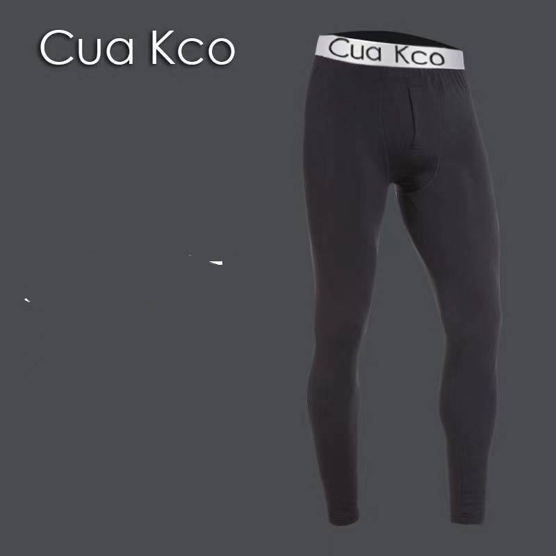Men's Thermal Underwear Set – Fleece & Non-Fleece Winter Base Layer Pants (Black/White/Gray, Slim Fit, 2-Pack Options, Lightweight & Breathable)_voghion.com