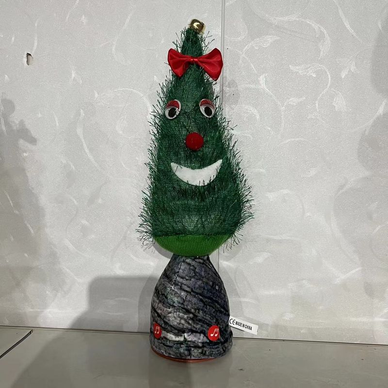 Flauschiger Weihnachtsbaumschmuck mit roter/gelber Nase – Festliche Weihnachtsdekoration für Zuhause, weicher Plüsch-Kiefernbaumschmuck für den Tisch oder als Geschenk (33 cm)_voghion.com