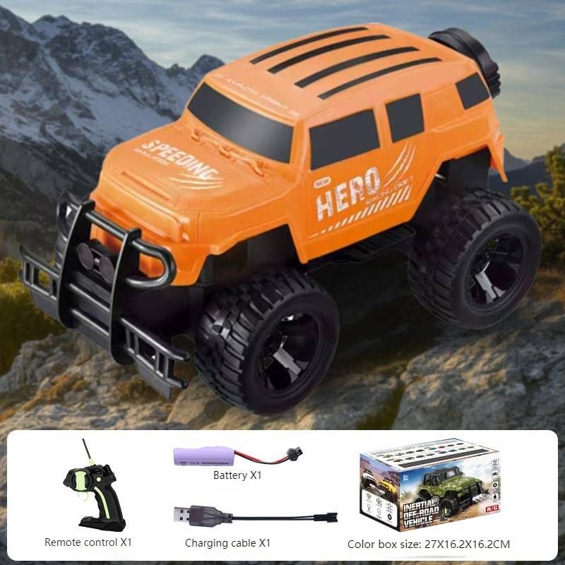 Jeep tout-terrain télécommandée 4x4 – Voiture télécommandée rechargeable avec phares à LED, drift et escalade pour enfants (jaune/blanc/bleu/rouge/camouflage)_voghion.com