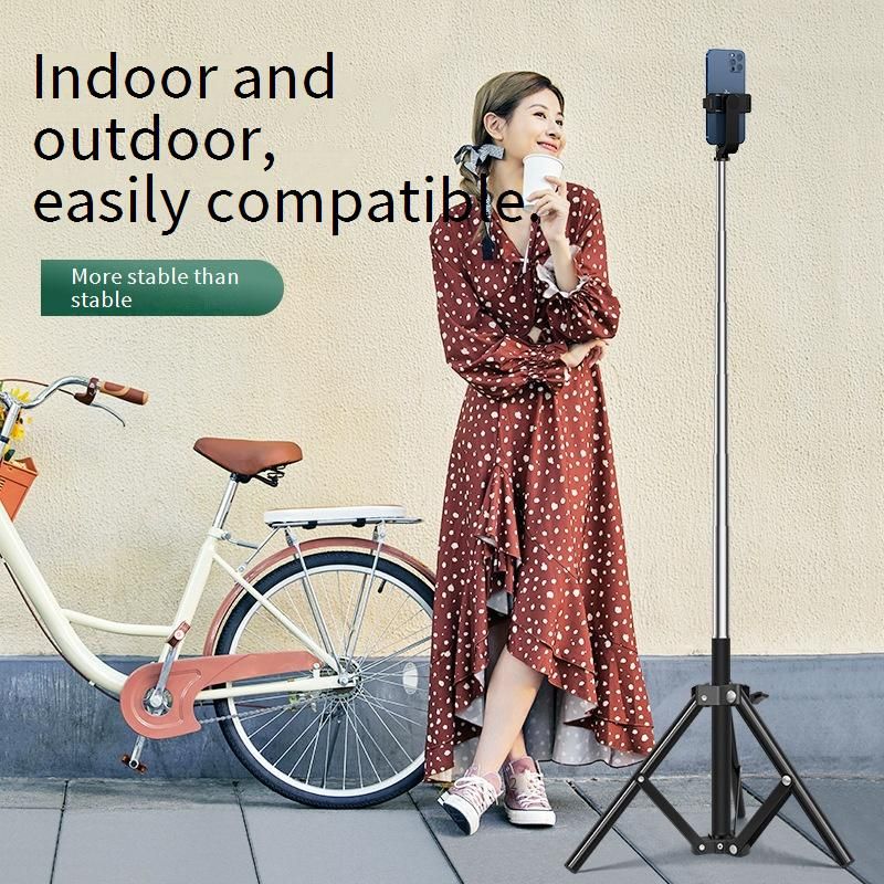 Abnehmbarer 2-in-1-Selfie-Stick-Stativständer mit Telefonhalterung, faltbar und tragbar für TikTok Live und Reisen, kompatibel mit allen Smartphones_voghion.com