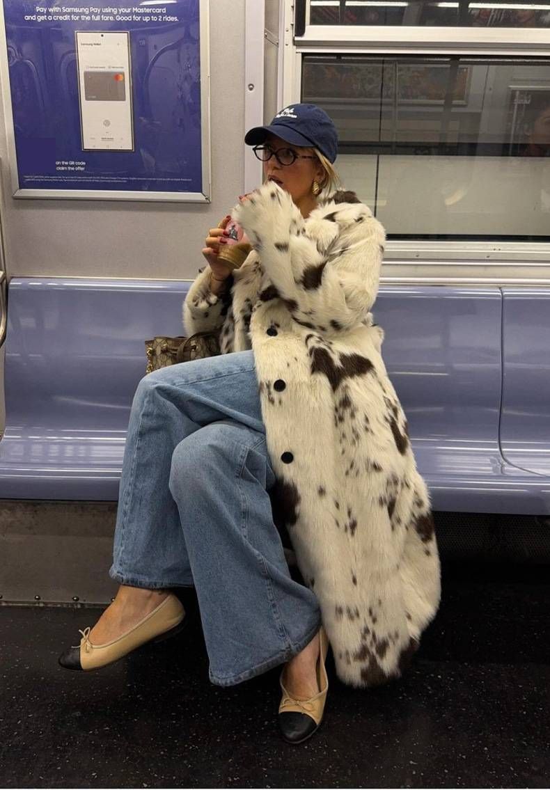 Women's Clothing Autumn And Winter New Leopard Print Imitation Fur Coat Long Fashionable Women's Coat_voghion.com