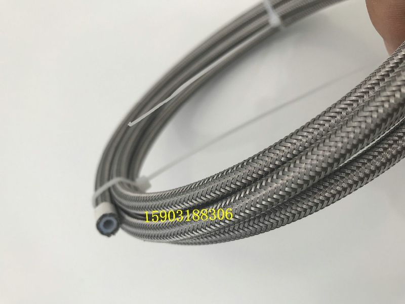 AN3 ID:1/8" Braided SS PTFE Car Motorcycle Hydraulic Brake Fuel e Hose 1M_voghion.com