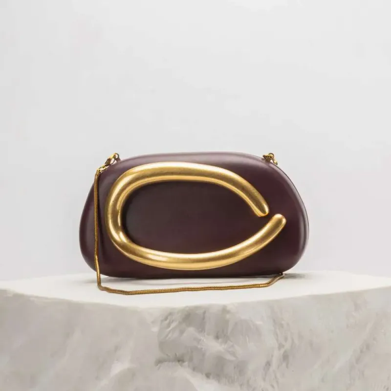 Borsa a tracolla piccola da donna con chiusura a scatola dorata 2025, per serate, matrimoni e feste_voghion.com
