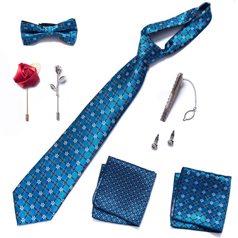 Abito cravatta pronto, papillon, accessori da uomo, set da 8 pezzi, corpetto, spilla, gemelli, abito formale, matrimonio_voghion.com