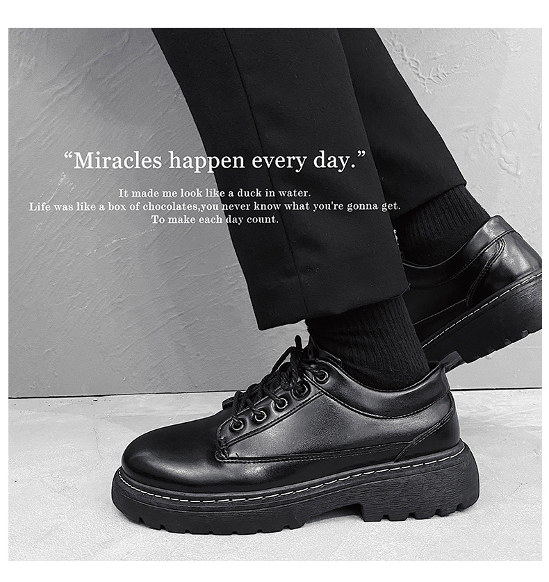 Men's Shoes High Quality Leather Shoes Men's Shoes Derby Spring New Business Low Top Small Leather Shoes Youth Casual Shoes Shoes_voghion.com